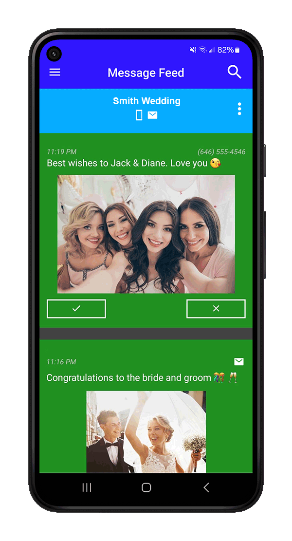 JammText text to screen mobile app