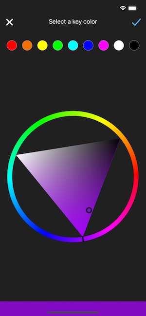 KueIt mobile color wheel