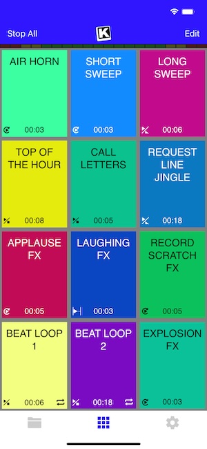 KueIt mobile soundboard app